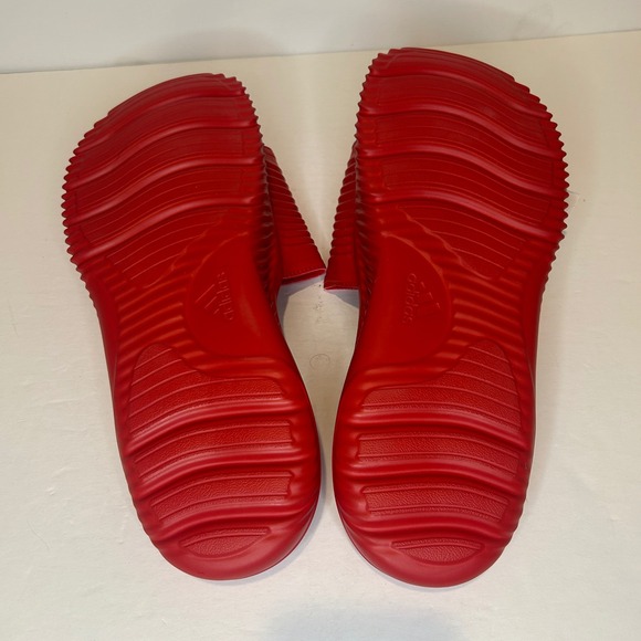 Adidas Alphabounce Slide 2.0 Men 13 Red White Adjustable Strap Sandals Bounce - Picture 6 of 7